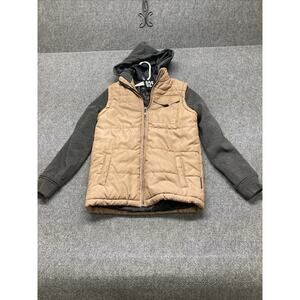 Machine Custom CO Jacket Women’s Size Medium Brown Long Sleeve Full Zip Hooded